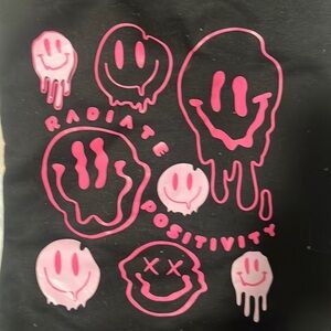 Radiate positivity smiley face crew neck​
